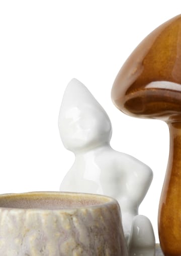 Christmas Tales tea light holder mushroom - White - Kähler