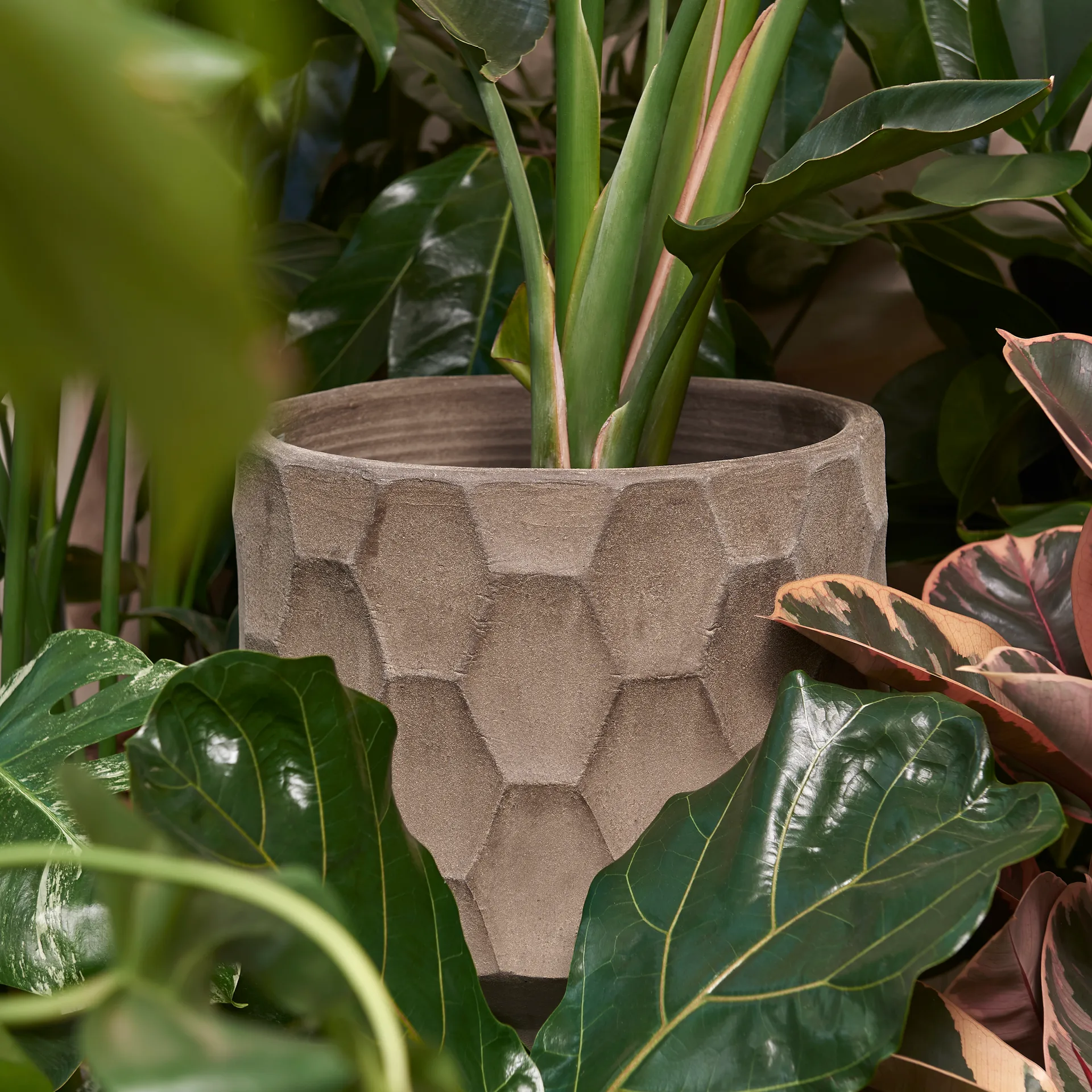 Gro flowerpot light sand, Ø26.5 cm Kähler