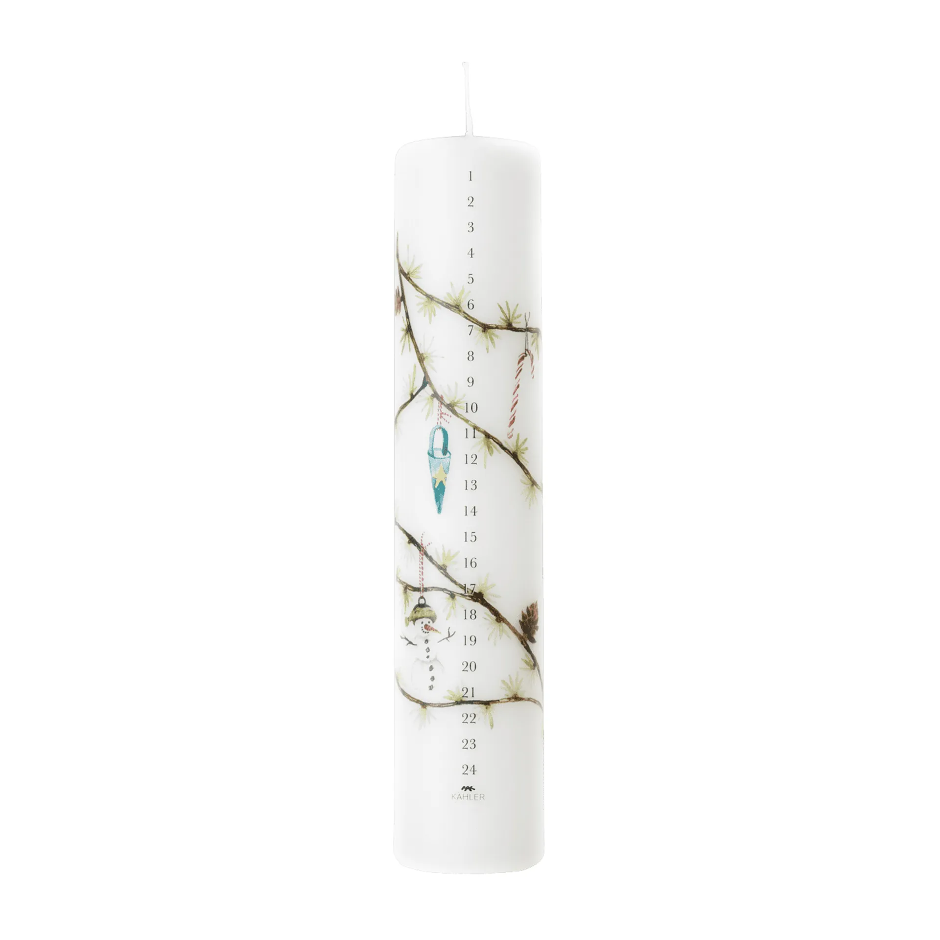Hammershøi Advent candle 5 cm, White Kähler