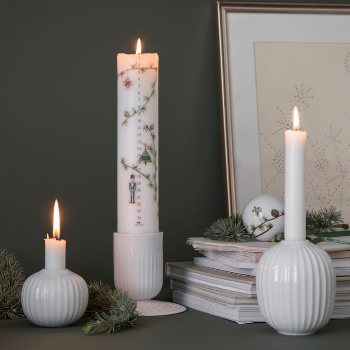 Hammershøi block candle Ø5 cm, White Kähler