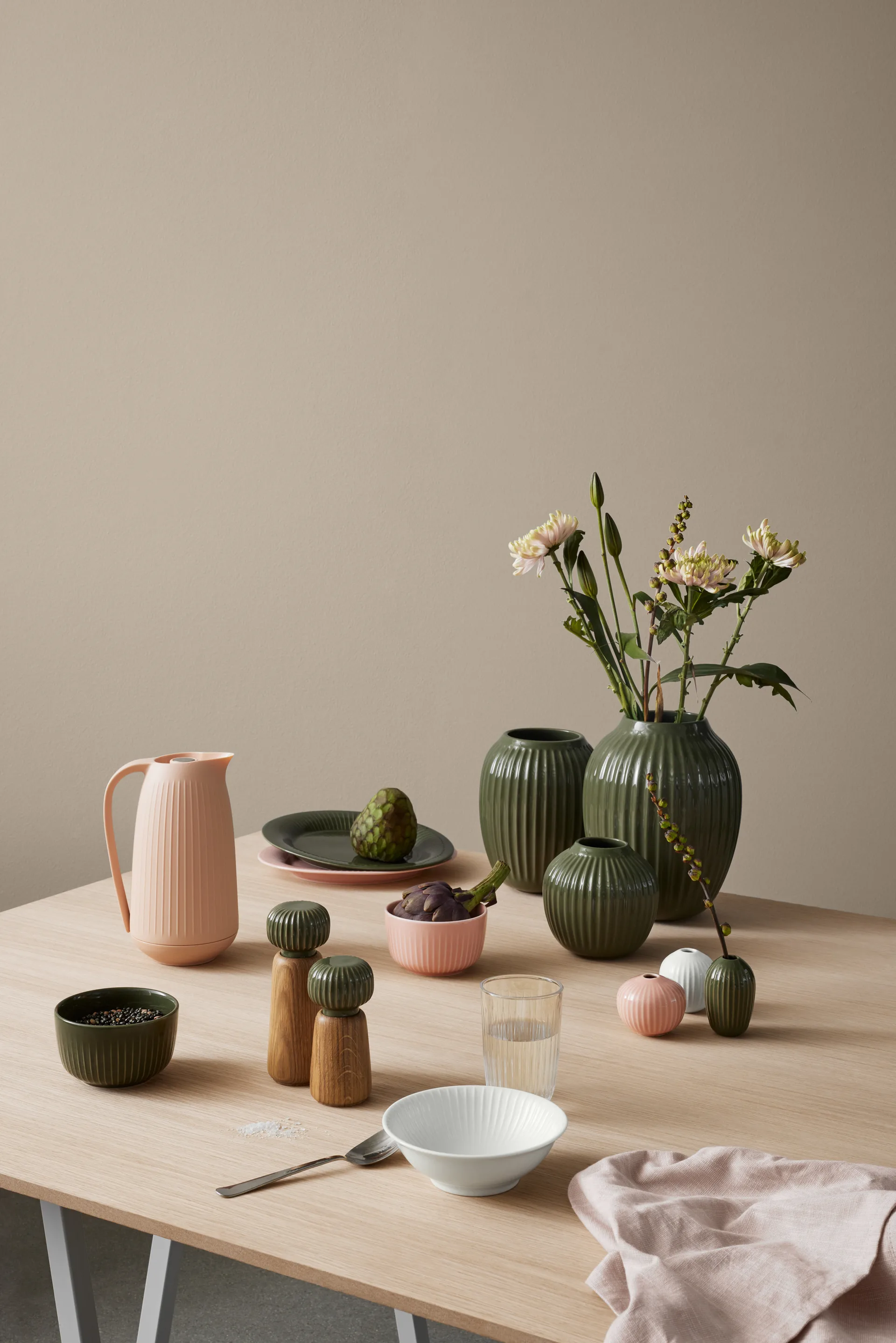 Hammershøi bowl Ø12 cm, Dark green Kähler