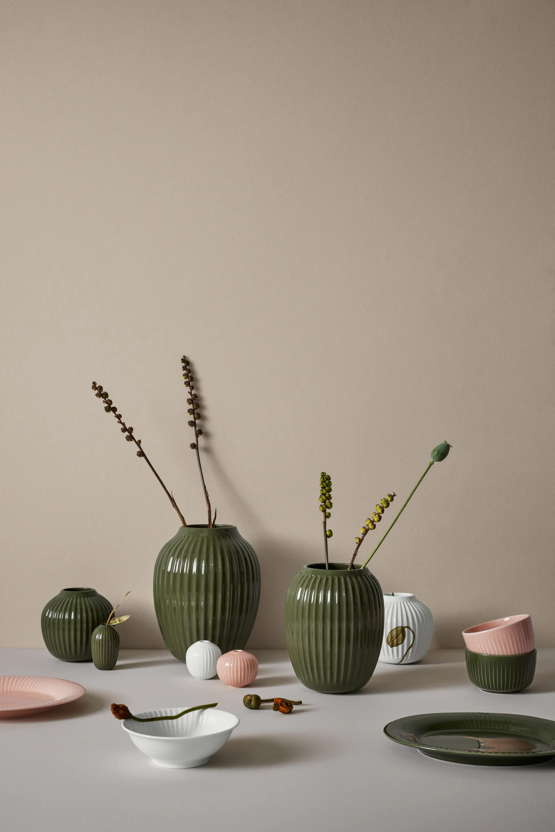 Hammershøi bowl Ø12 cm, Dark green Kähler