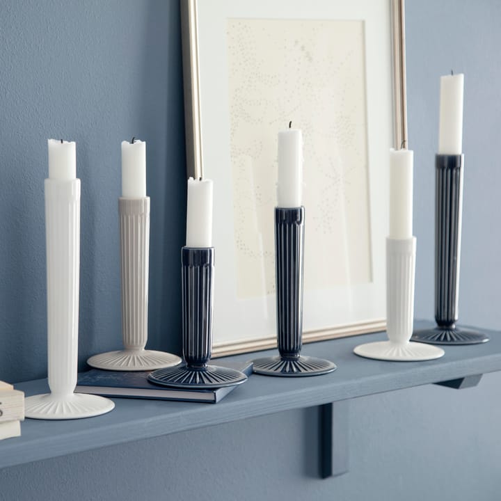 Hammershøi candleholder 13 cm - indigo - Kähler