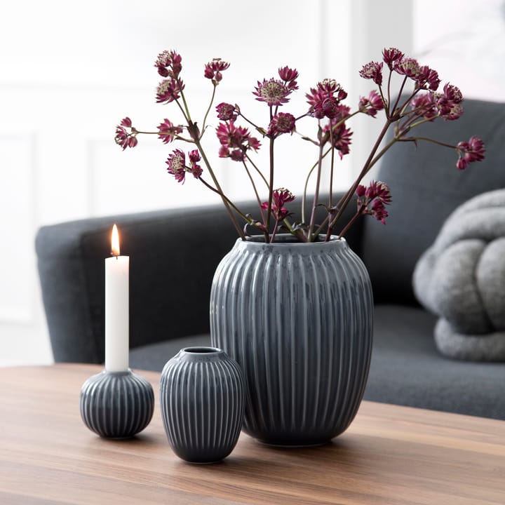 Hammershøi candleholder medium - anthracite - Kähler