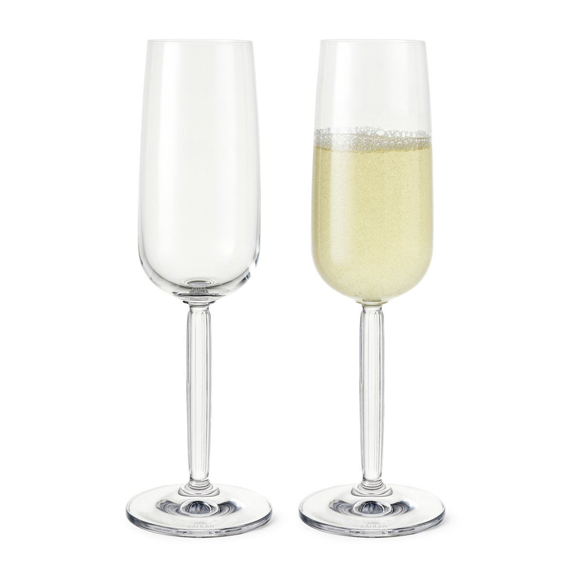 Kähler Hammershoi champagne glass 24 cl 2pack Clear