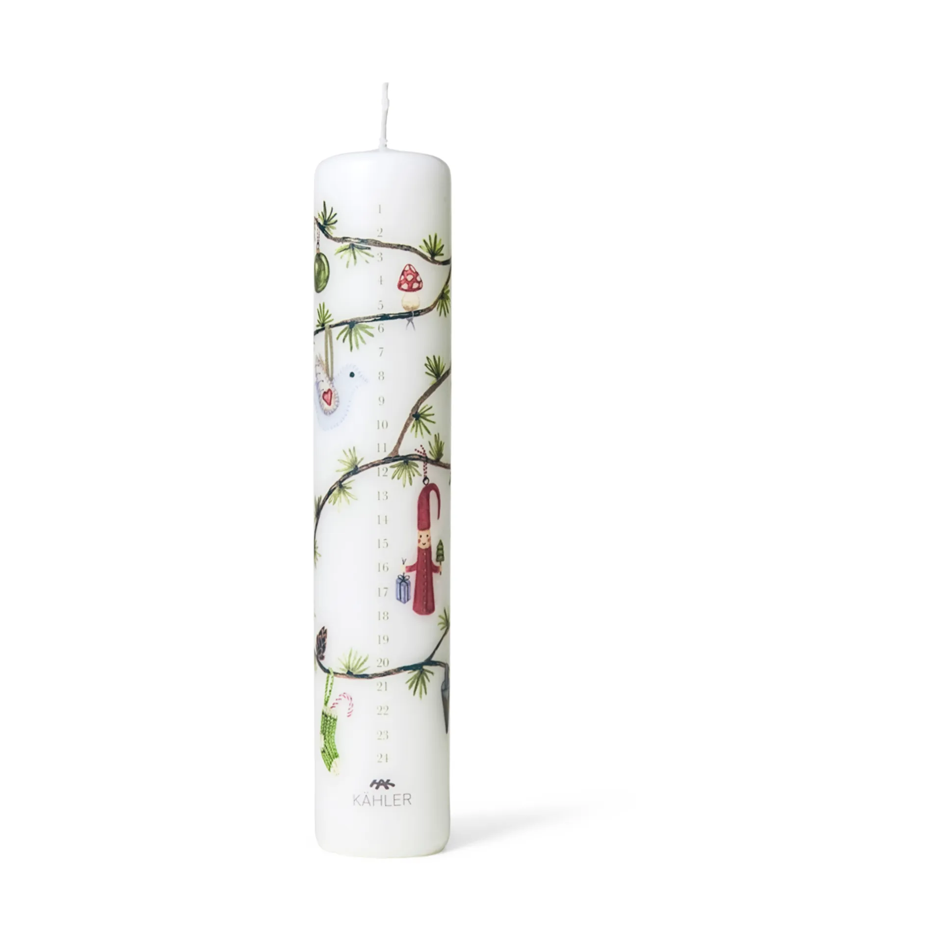 Hammershøi Christmas Advent candle Ø5 cm, 2023 Kähler