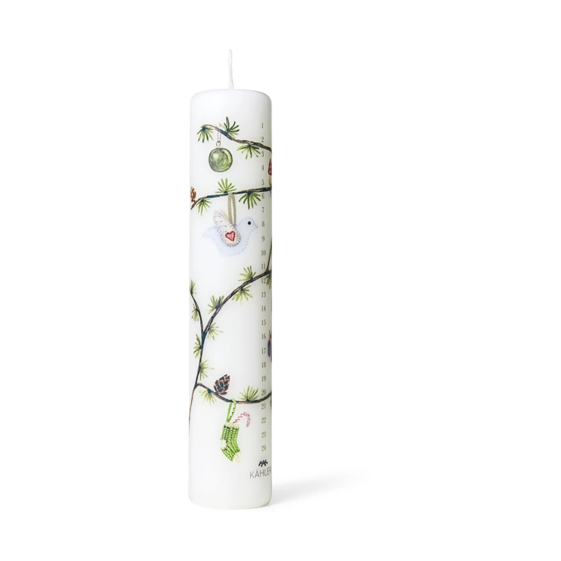 Hammershøi Christmas Advent candle Ø5 cm, 2023 Kähler