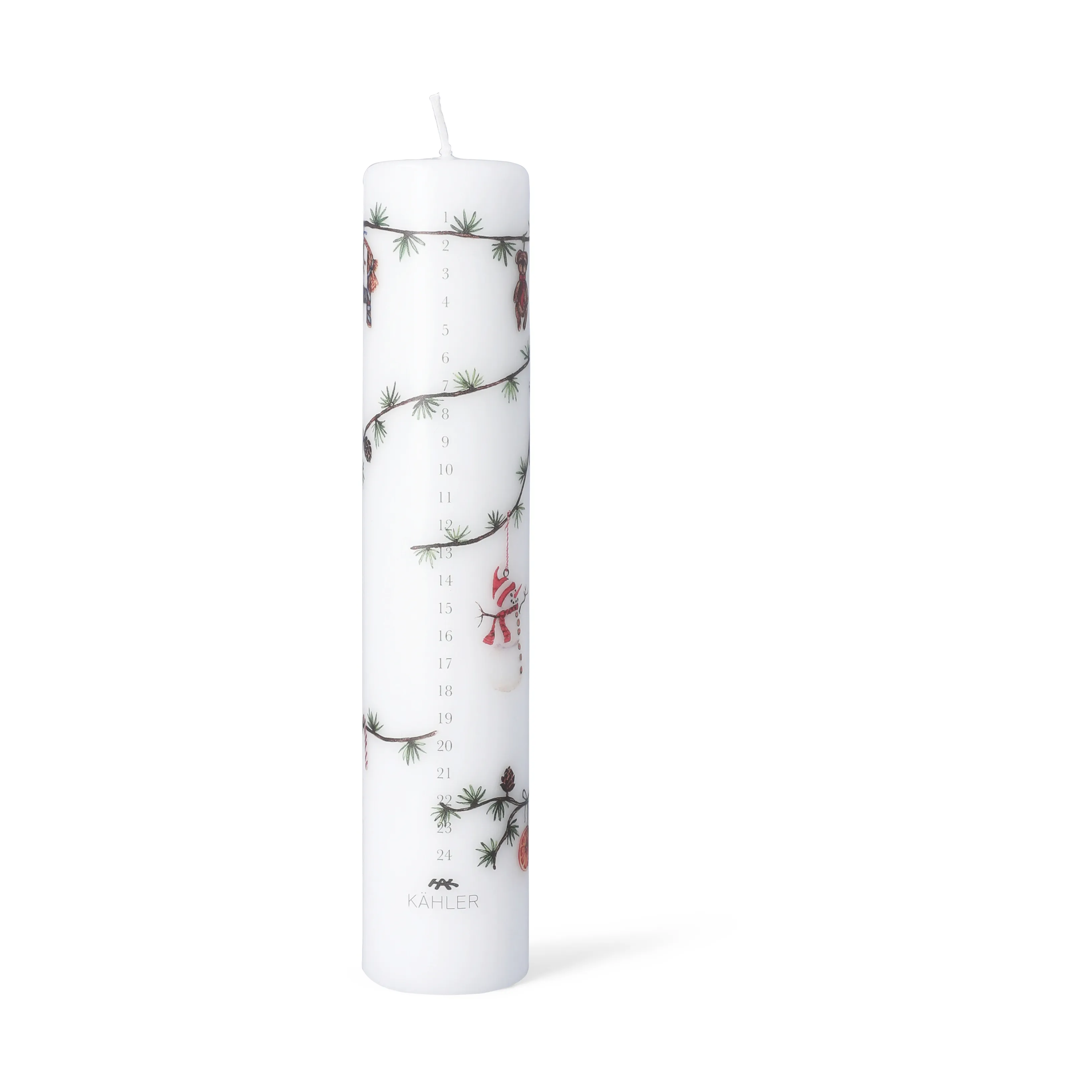 Hammershøi Christmas Advent Candle Ø5 cm from Kähler - NordicNest.com