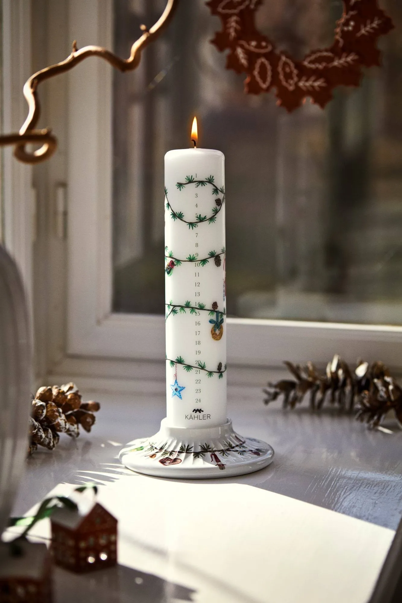 Hammershøi Christmas Advent Candle Ø5 cm, 2026 Kähler