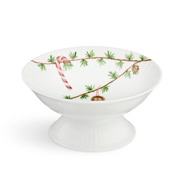 Hammershøi Christmas bowl on foot Ø16 cm, White Kähler