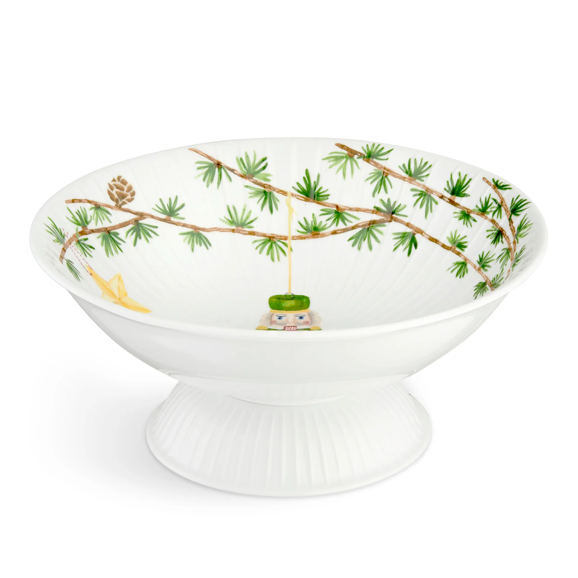 Hammershøi Christmas bowl on foot Ø23 cm, White Kähler
