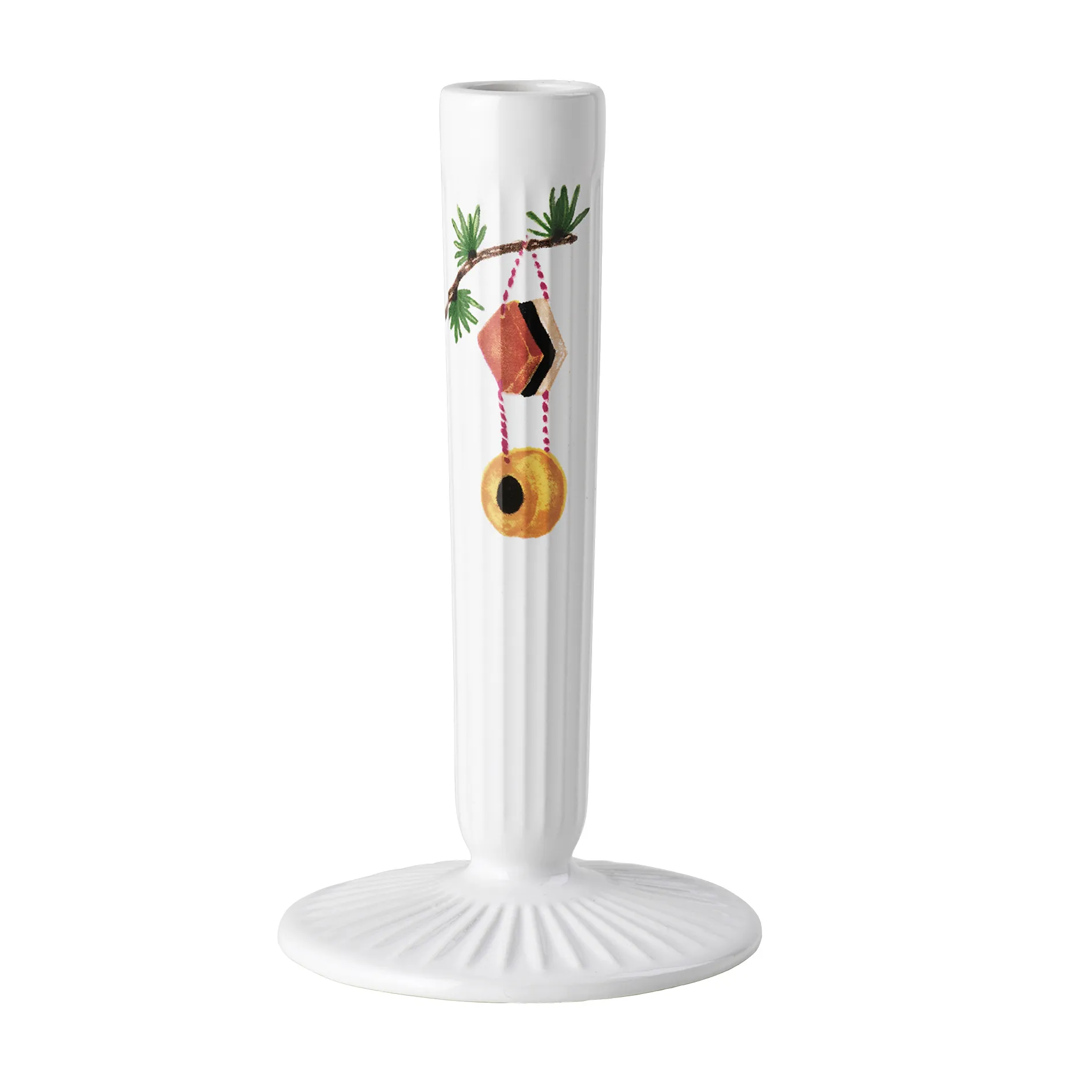 Hammershøi Christmas candle sticks white, 16 cm Kähler