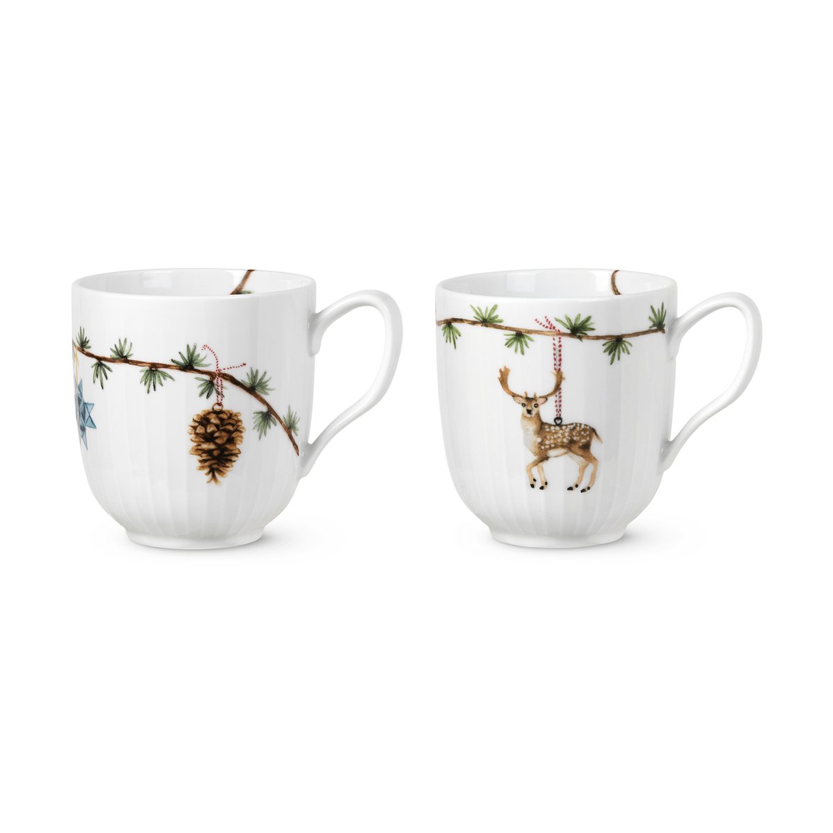 Kähler Hammershoi Christmas Christmas mug 33 cl 2 pieces 2021 & 2022