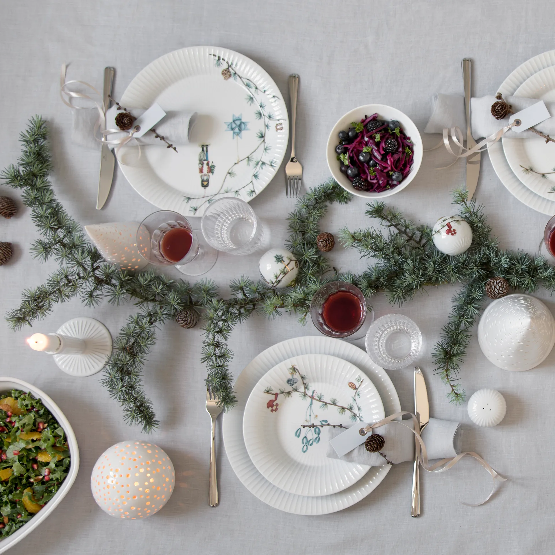 Hammershøi Christmas deep plate, 21 cm Kähler