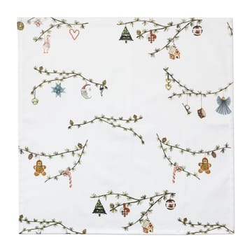 Hammershøi Christmas fabric napkin 45x45 cm 4-pack - White - Kähler