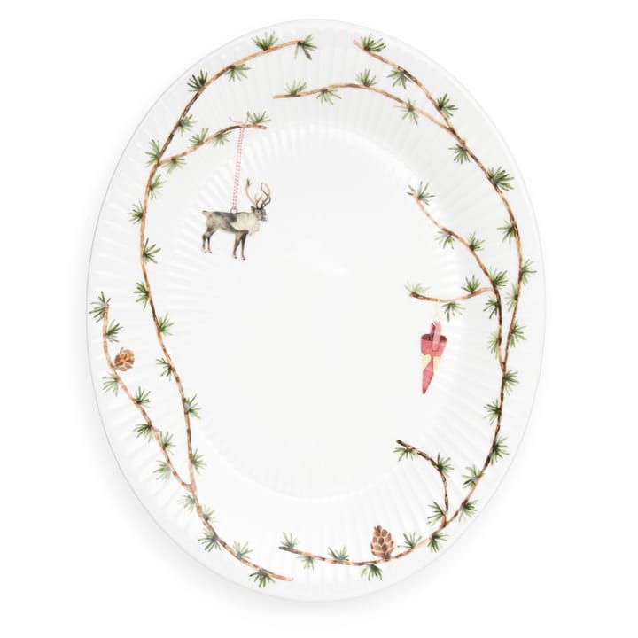 Hammershøi Christmas oval saucer - 27x34 cm - Kähler