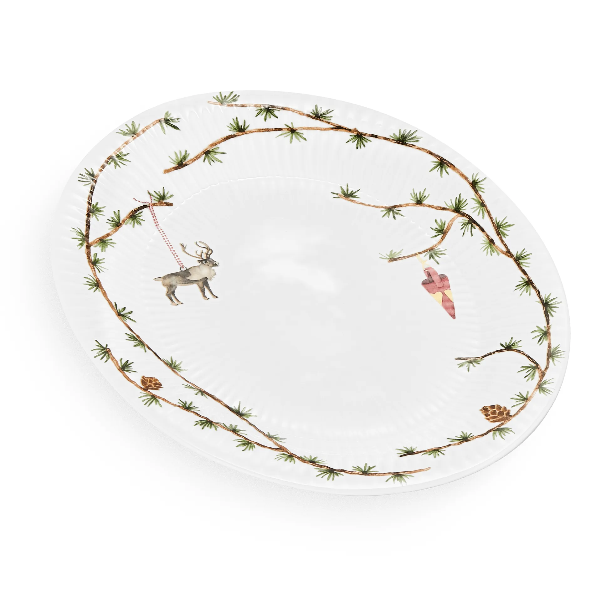 Hammershøi Christmas oval saucer, 27x34 cm Kähler