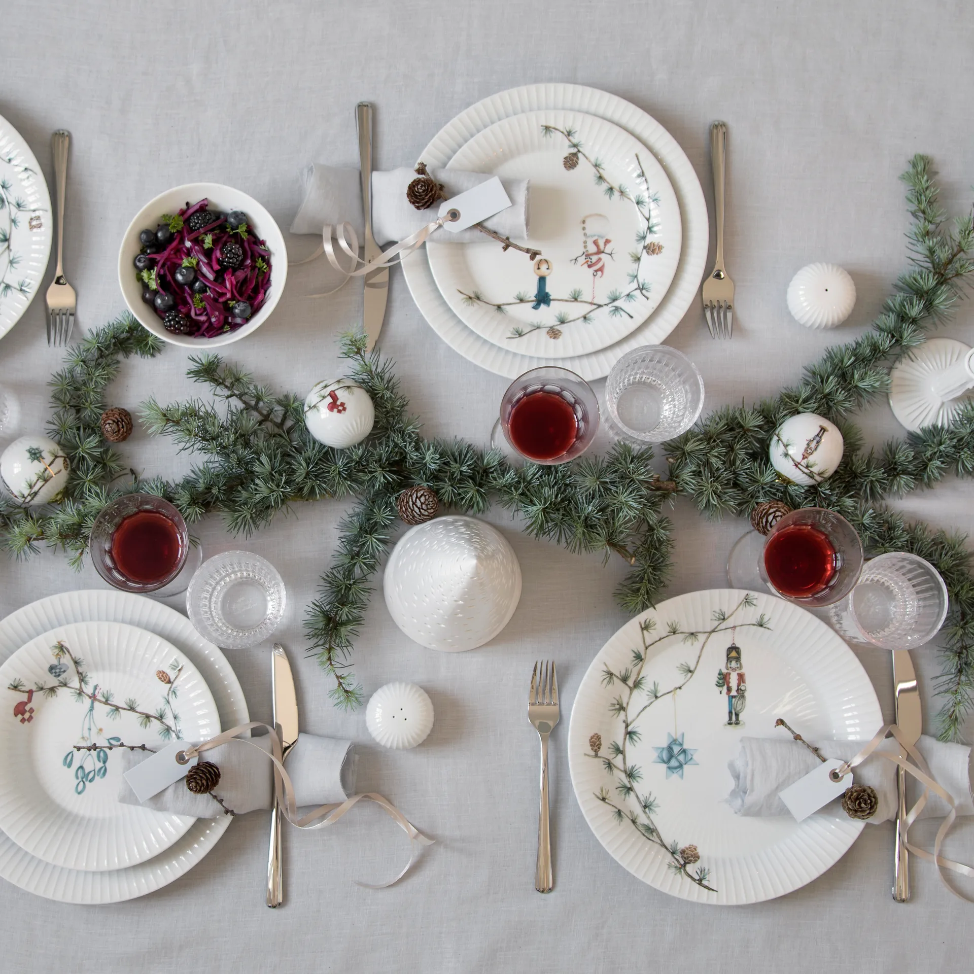 Hammershøi Christmas plate Ø27 cm 6-pack,  Kähler