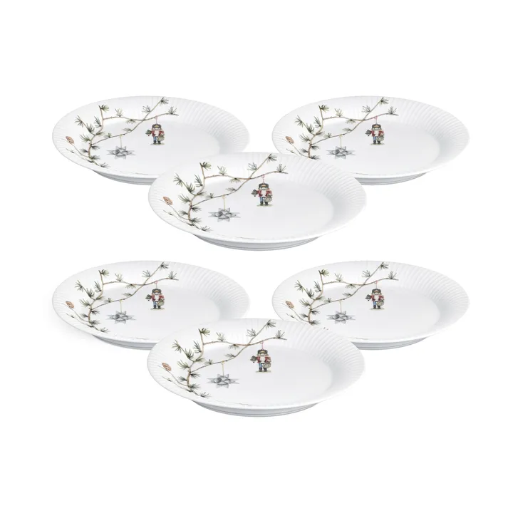 Hammershøi Christmas plate Ø27 cm 6-pack - undefined - Kähler
