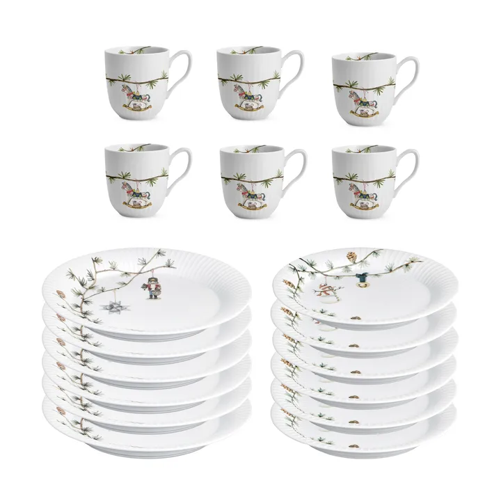 Hammershøi Christmas porcelain dinnerware set 18 pieces - undefined - Kähler