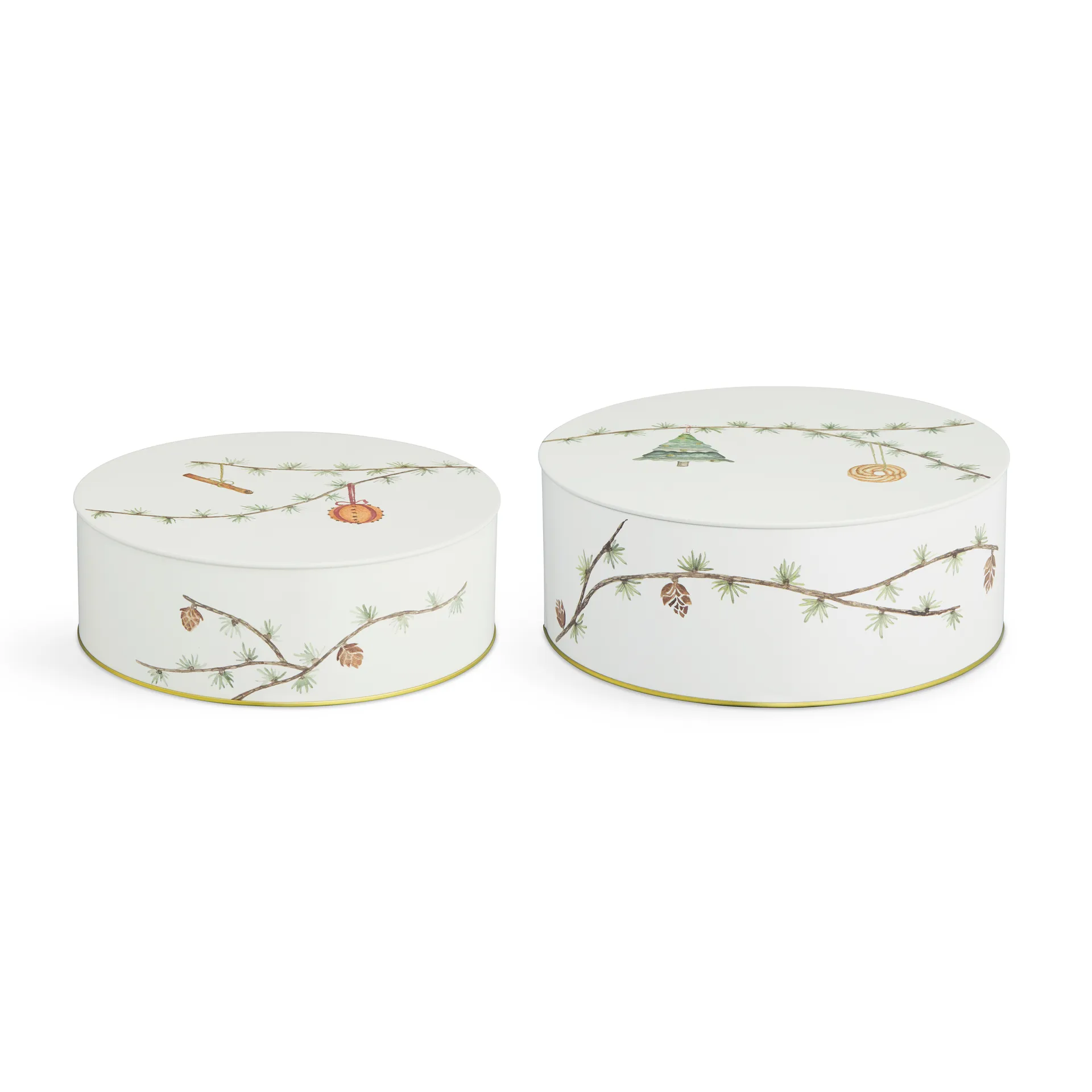 Hammershøi Christmas storage jar 2-pack, White Kähler