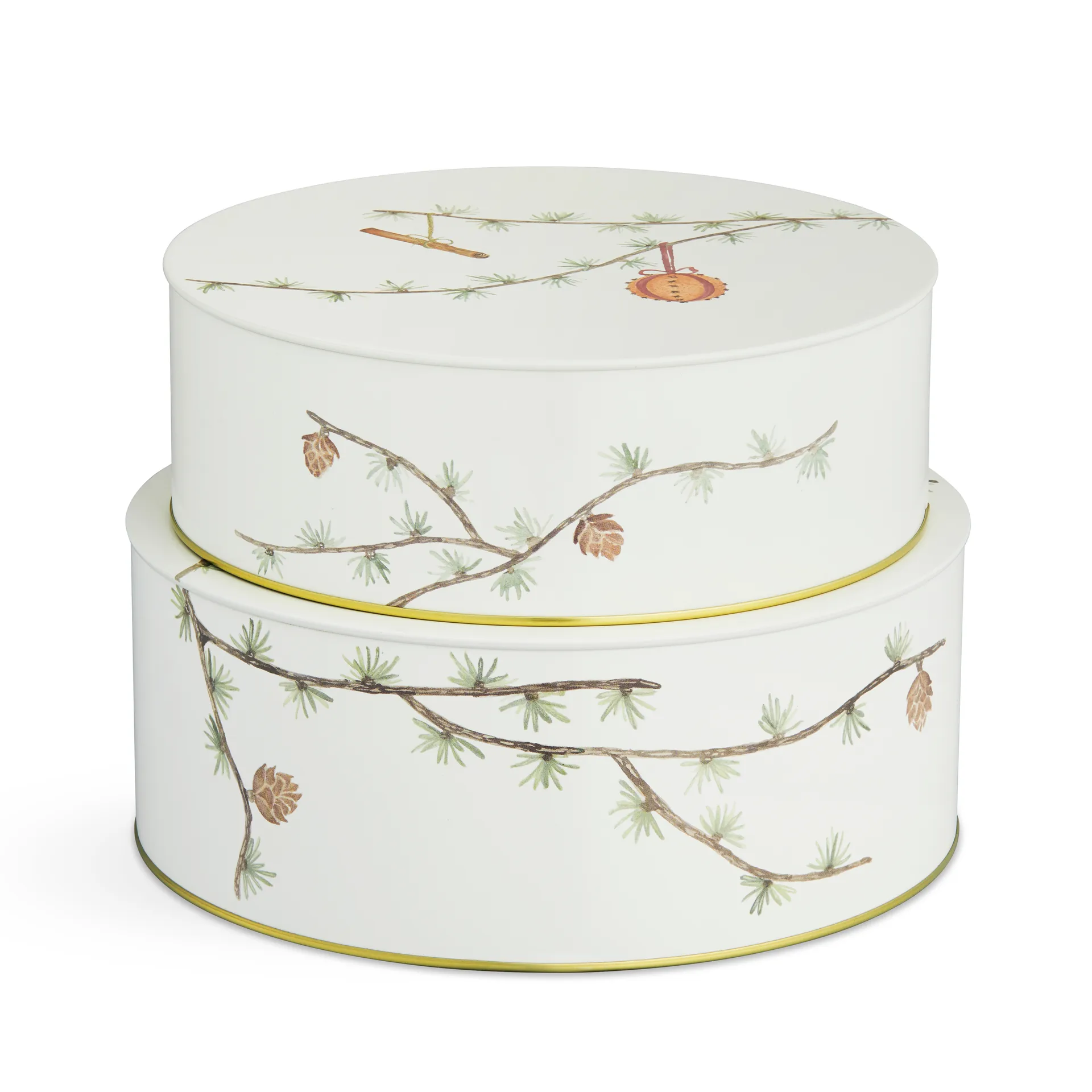 Hammershøi Christmas storage jar 2-pack, White Kähler