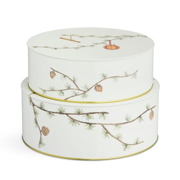 Hammershøi Christmas storage jar 2-pack - White - Kähler