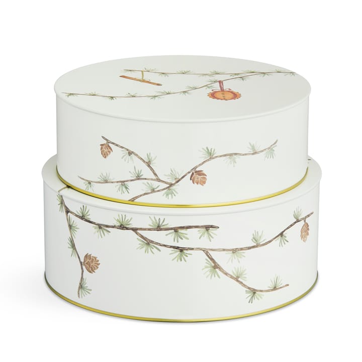 Hammershøi Christmas storage jar 2-pack - White - Kähler