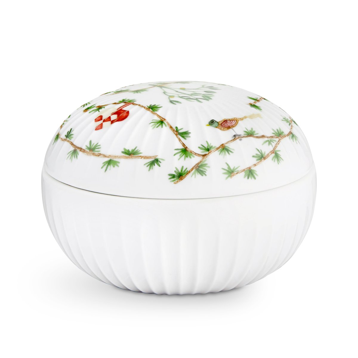 Kähler Hammershoi Christmas sweets candy bowl o11.5 cm White