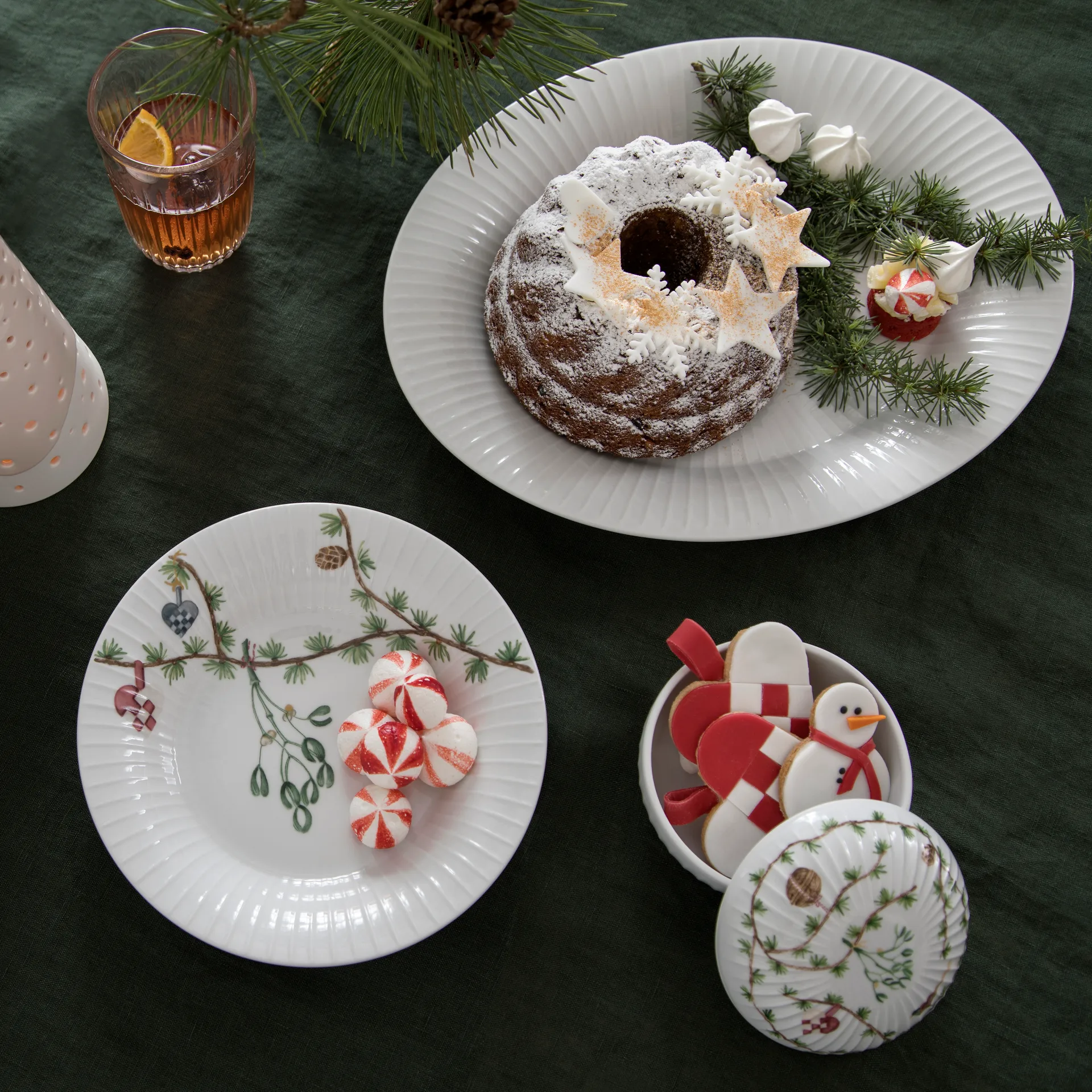Hammershøi Christmas sweets candy bowl Ø11.5 cm, White Kähler