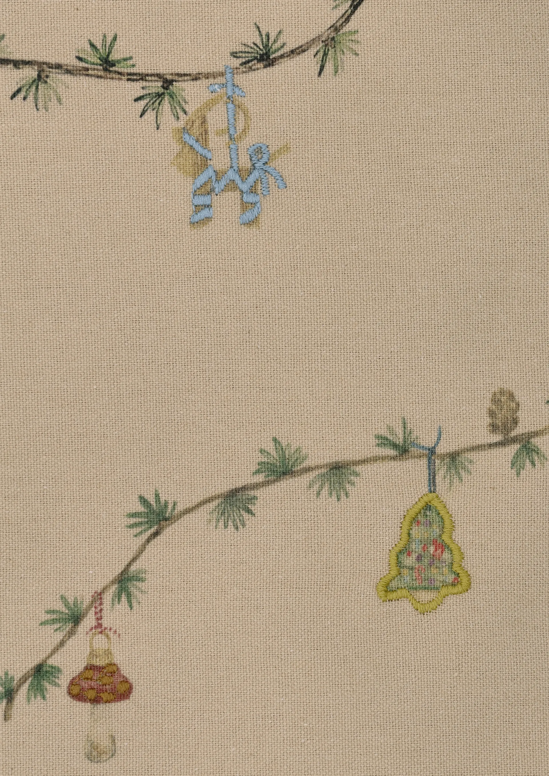 Hammershøi Christmas Tablecloth sand, 150x320 cm Kähler