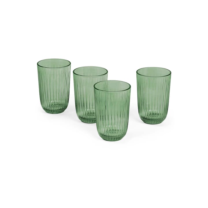 Hammershøi drinking glass 37 cl 4-pack - Green - Kähler