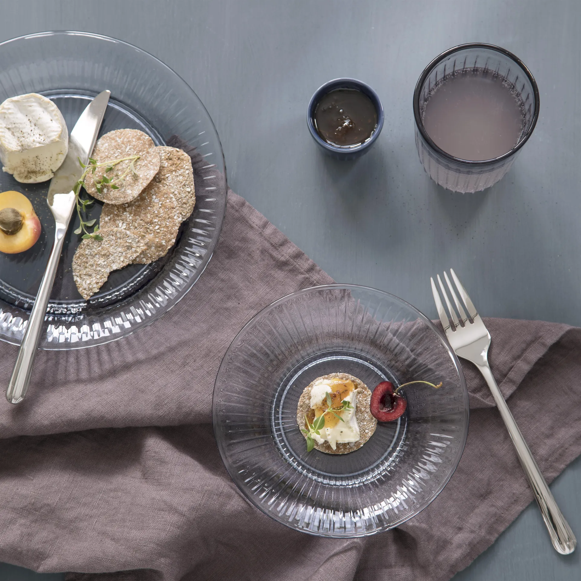 Hammershøi glass plate Ø17 cm, clear Kähler