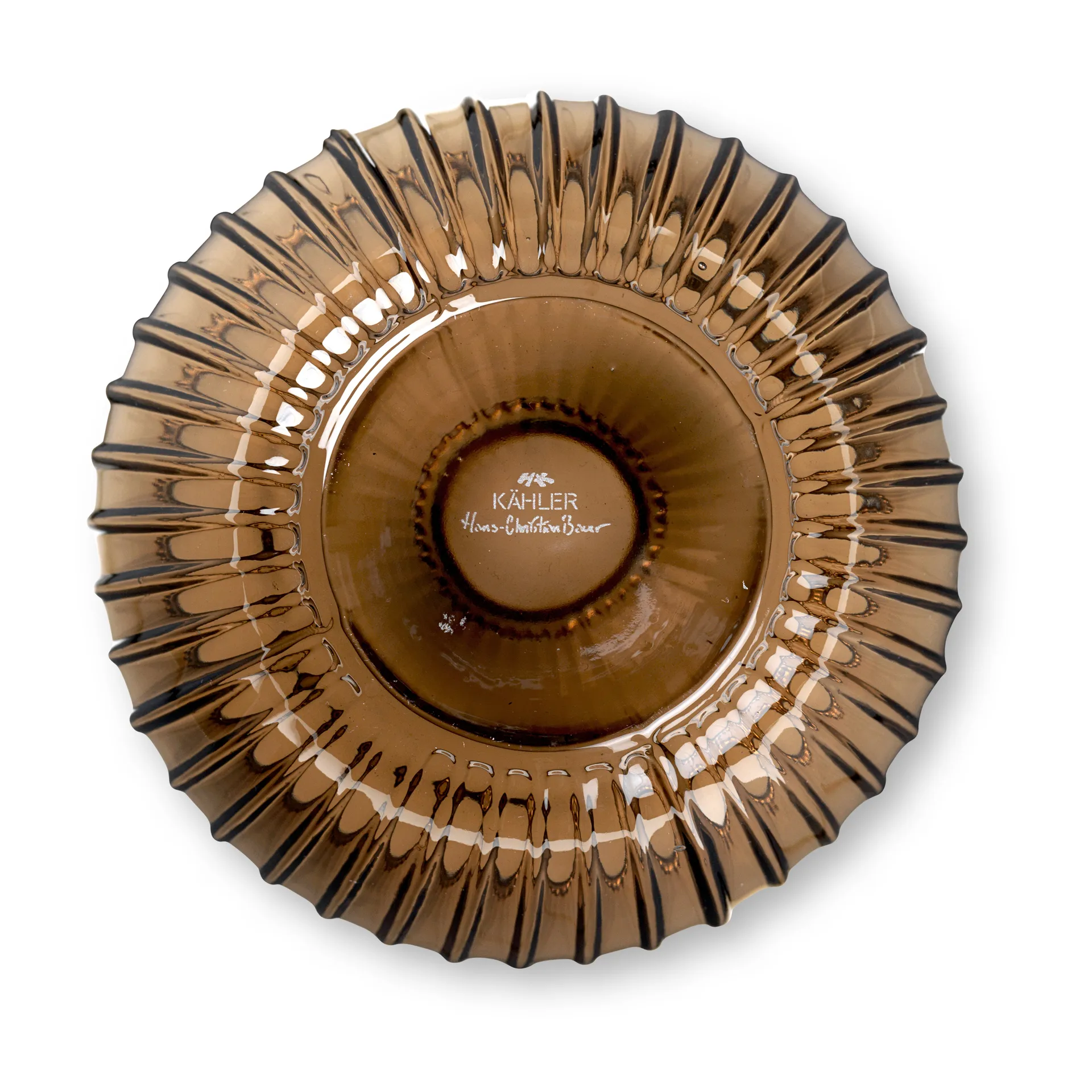 Hammershøi glass vase 18.5 cm, Walnut Kähler