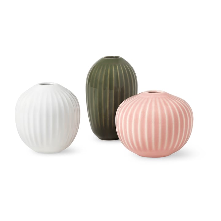 Hammershøi miniature vase set 3 pieces - Dark green - Kähler