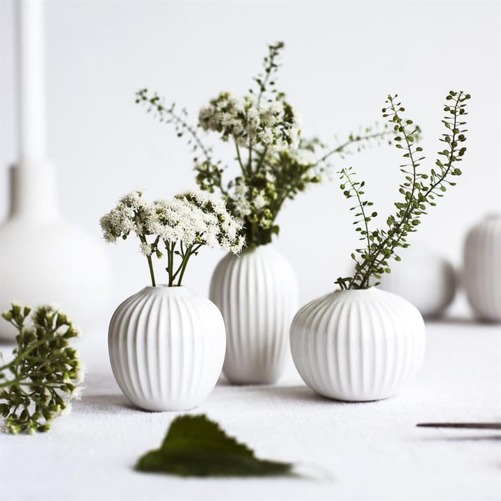 Hammershøi miniature vase set 3 pieces - white - Kähler