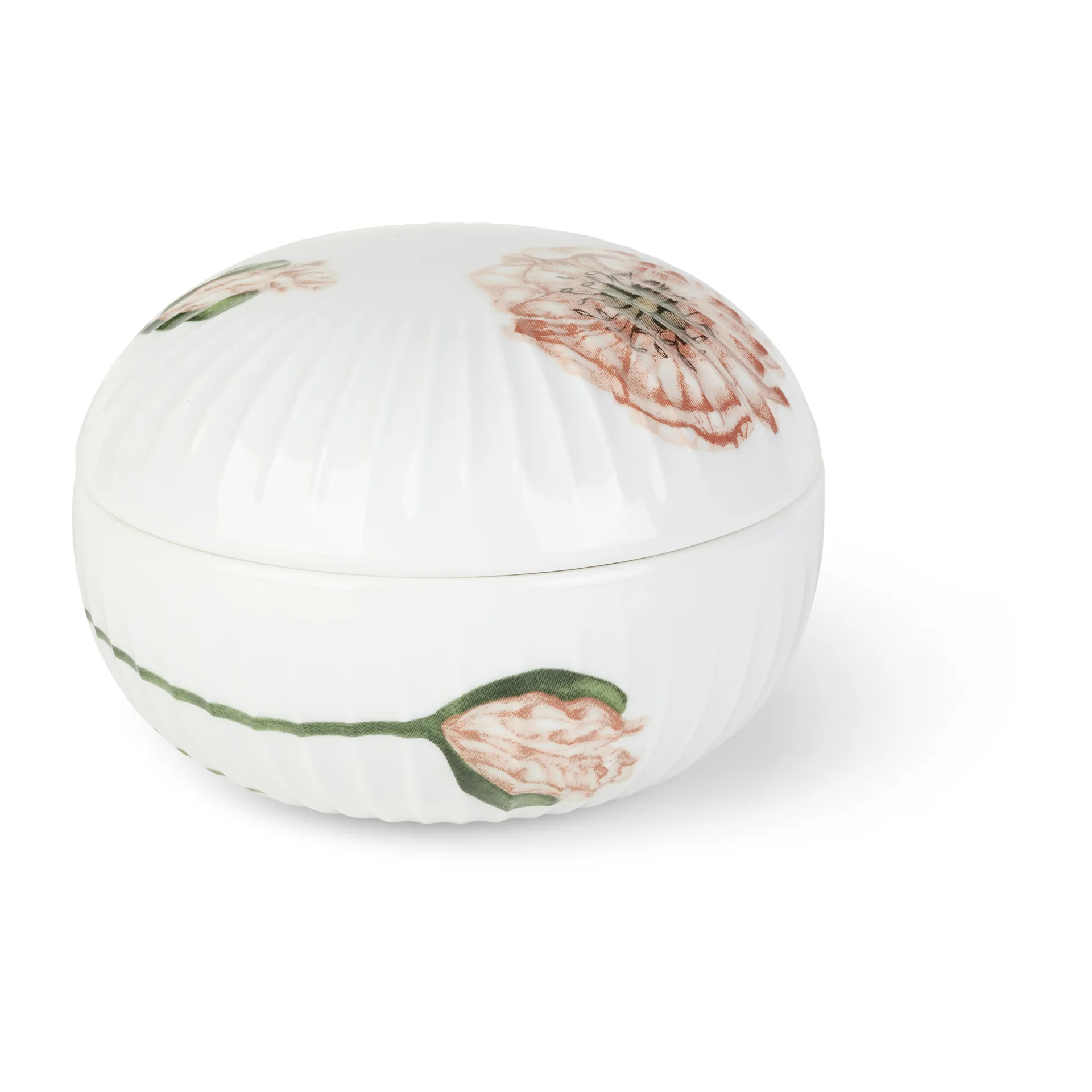 Hammershøi Poppy box Ø12 cm, White-decor Kähler