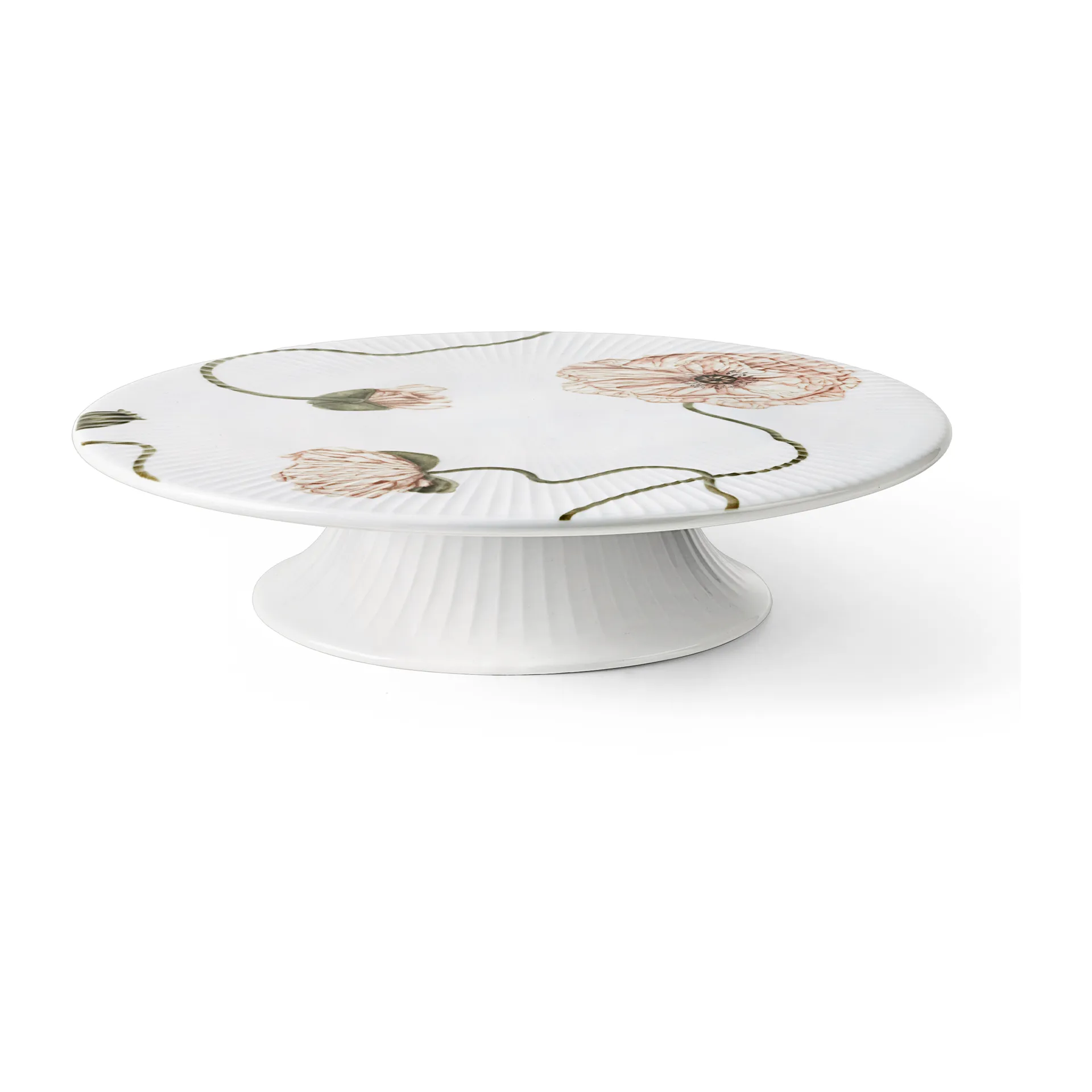 Hammershøi Poppy Cake platter Ø30 cm, White Kähler
