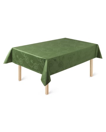 Hammershøi Poppy damask tablecloth green - 150x370 cm - Kähler