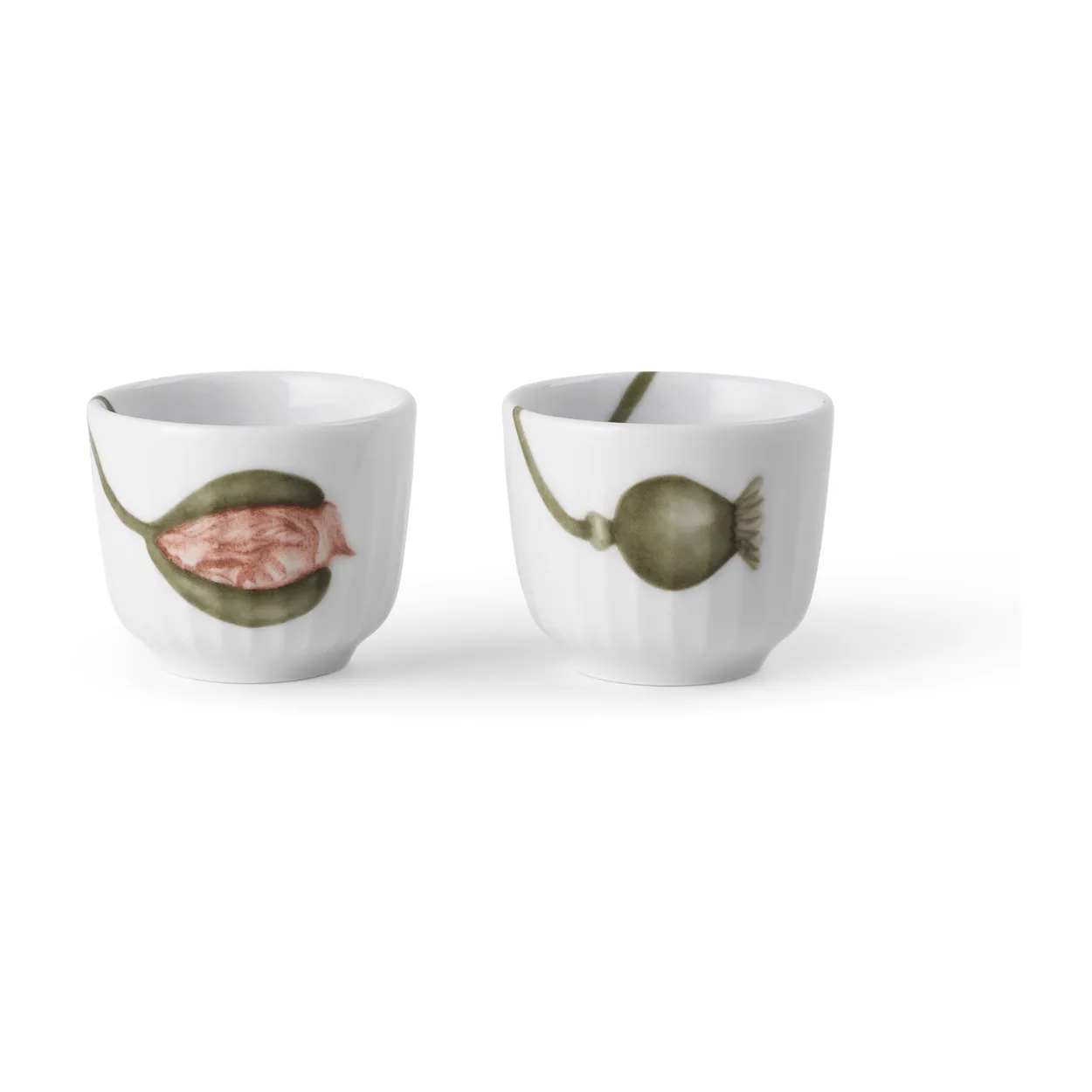 Kähler Hammershoi Poppy egg cup 2-pack White-decor | Scandinavian Design | Egg cups | White