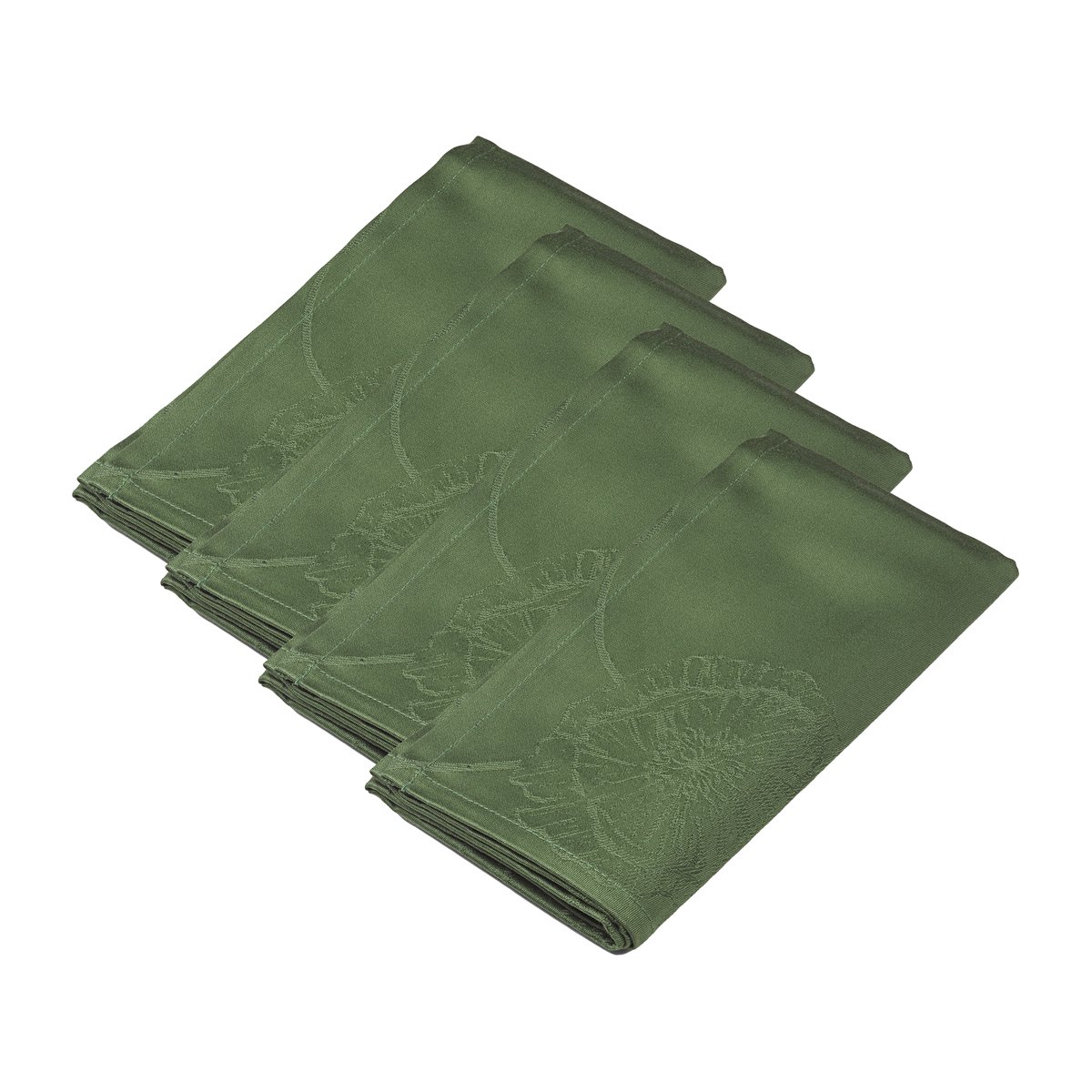 Kähler Hammershoi Poppy fabric napkin 45x45 cm 4-pack Green