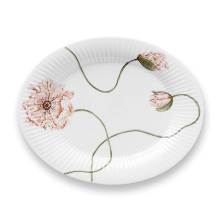 Hammershøi Poppy oval saucer 22.5x28.5 cm - white - Kähler