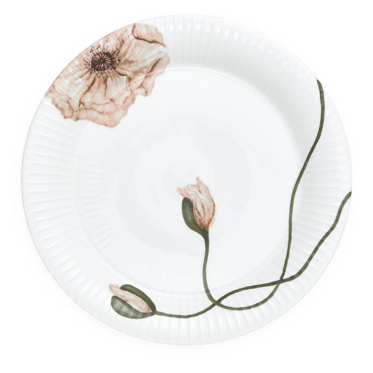 Kähler Hammershoi Poppy plate 27 cm white | Scandinavian Design | Dinner plates | White
