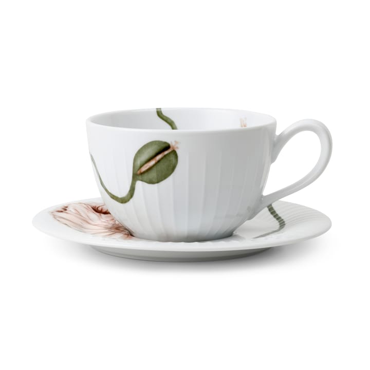 Hammershøi Poppy teacup with saucer 38 cl - white - Kähler