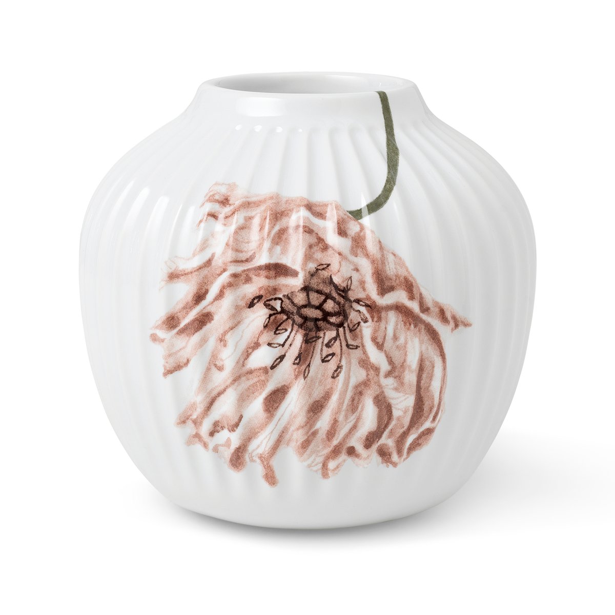 Kähler Hammershoi Poppy vase 13 cm white | Scandinavian Design | Vases | White