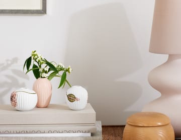 Hammershøi Poppy vase miniature 3 pieces - White-decor - Kähler
