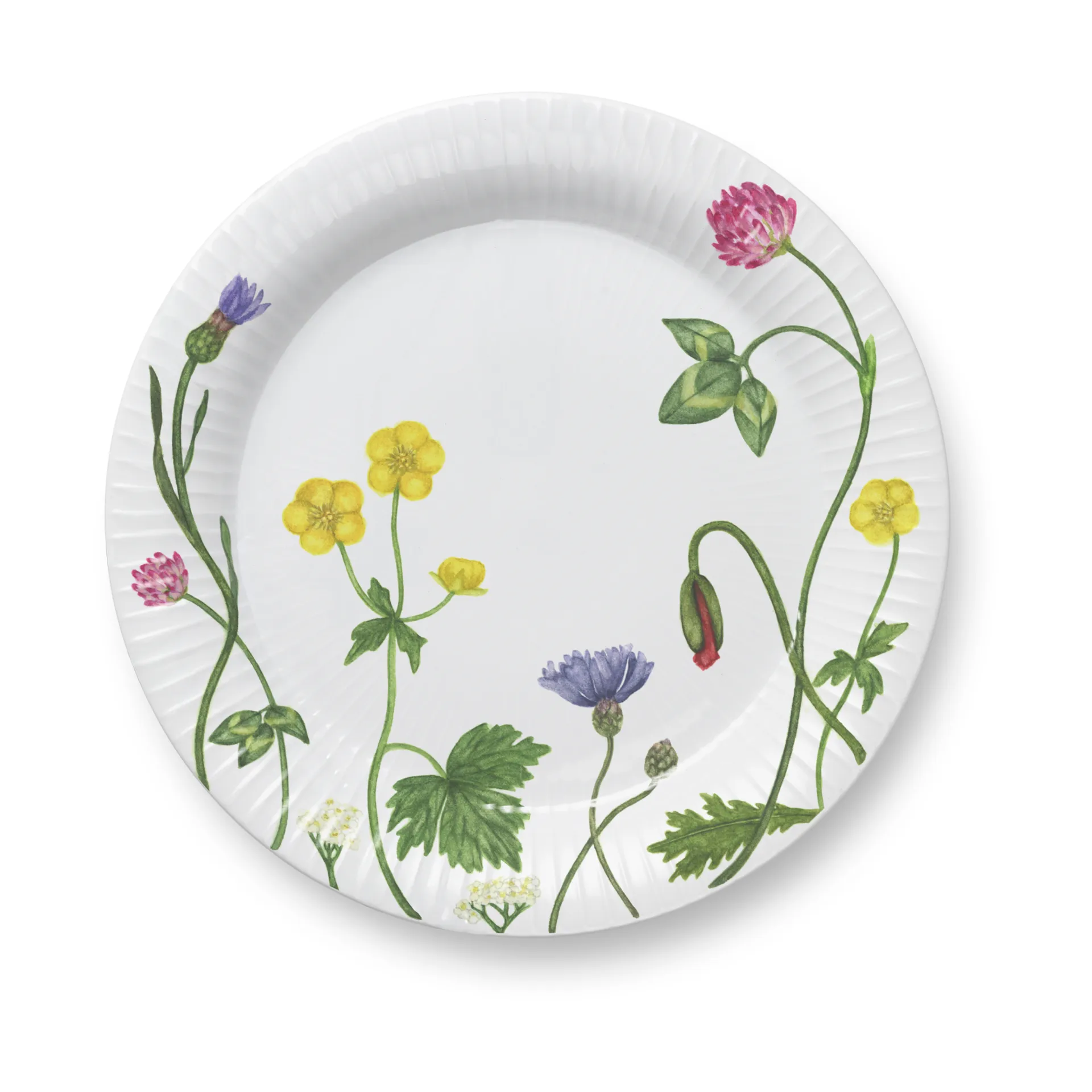 Hammershøi summer plate Ø22 cm, Wild flowers Kähler