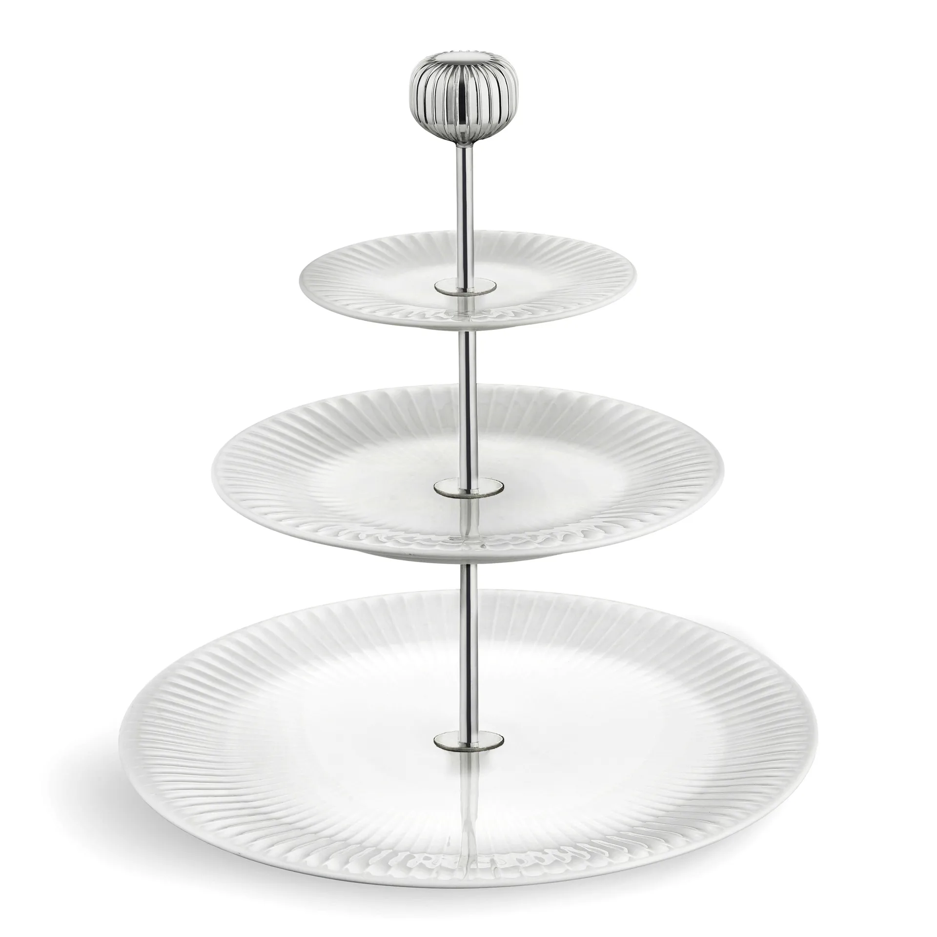 Hammershøi tier cake stand, white Kähler