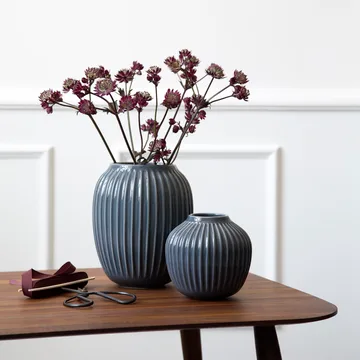 Hammershøi vase - Anthracite grey, small 13 cm - Kähler