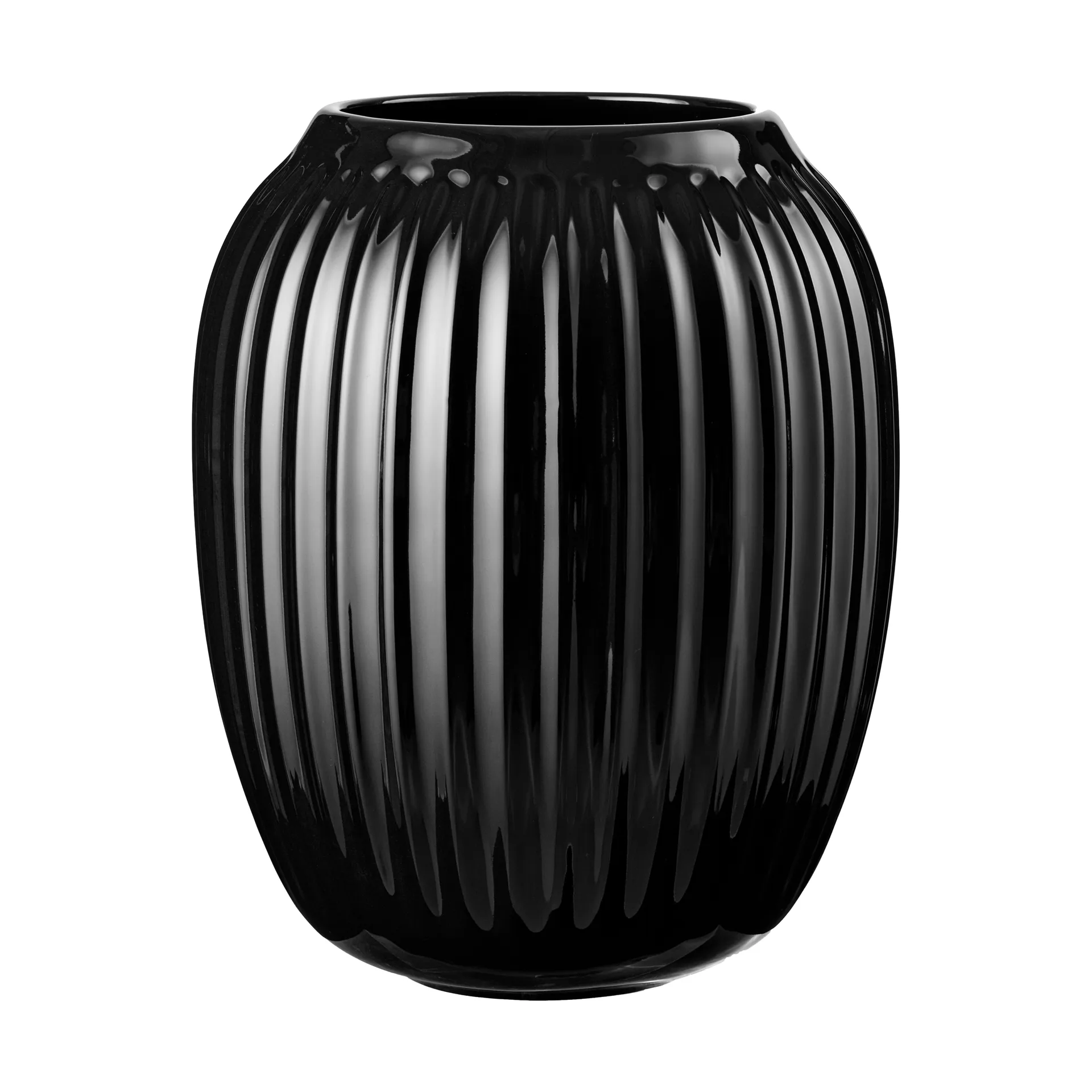 Hammershøi vase, Black, medium 21 cm Kähler